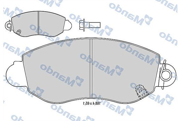 Fren Disk Balata Ön Ford Transit P.Van Uzun Şasi (FY)(2000->)  MANDO MBF015024