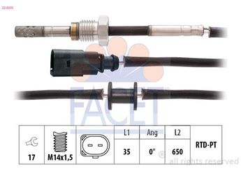 Egzoz Sıcaklık Sensörü  NGK 95266  3G906088L 03G 906 088 L