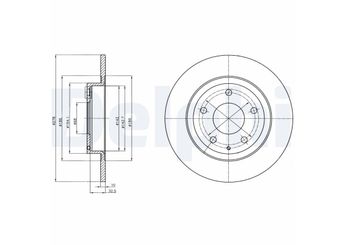 Fren Disk Ayna Arka Sağ ve Sol DELPHI BG4534C  1694210212 A1694211112 GHT226251 GHT2-26-251