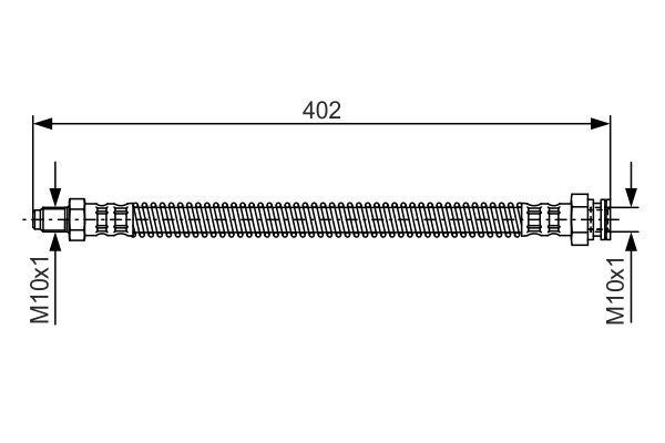Fren Hortumu Ön Sağ veya Sol Peugeot 305 (11.1977->)  BOSCH 1 987 476 667