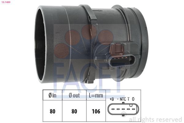 Hava Debimetresi  BMW 3 Serisi Sedan (E90)(2004->)  NGK 90866