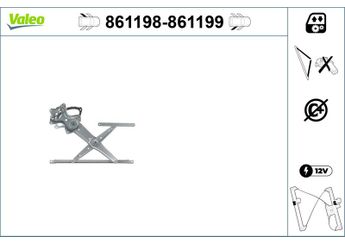 Cam Krikosu Arka Sol VALEO 861198  8340329011 83403-29011