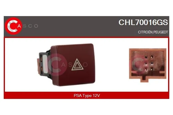 Dörtlü Flaşör Düğmesi  MCAR AN-683