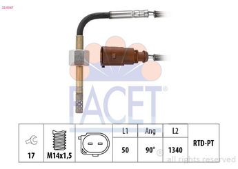 Egzoz Sıcaklık Sensörü  NGK 94803  38906088B 038 906 088 B