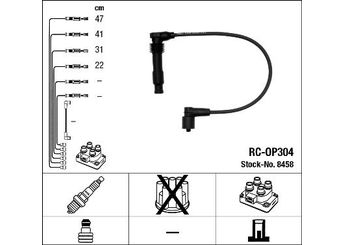 Buji Kablosu  NGK 8458  1612608 16 12 608 90510851 90 510 851