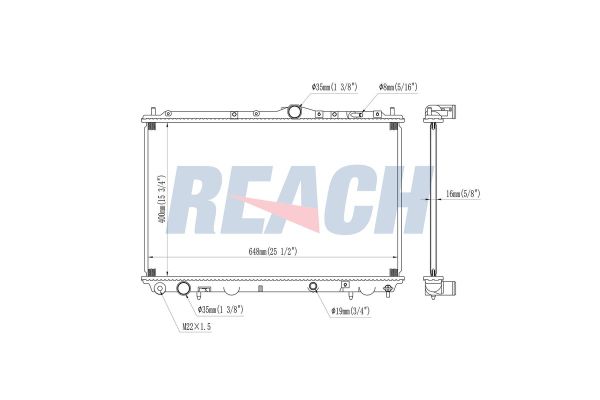 Su Radyatörü  Volvo S40 Sedan (09.1995->)  ORİS MFI653034