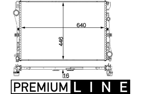 Su Radyatörü  Mercedes C -Serisi Coupe (BM 205)(12.2015->)  MAHLE CR 2100 000P