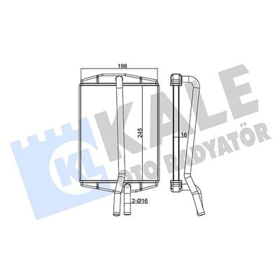 Kalorifer Radyatörü  Ford Puma (CCE)(06.1997->)  KALE 346535