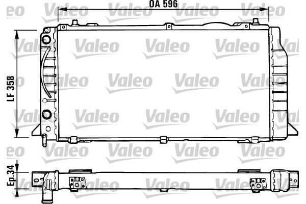 Su Radyatörü  Audi 80/90 4 Kapı (893)(08.1986->)  VALEO 731422