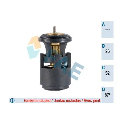 Termostat 87 °C  Skoda Felicia Combi (795)(11.1994->)  BROM VW41002