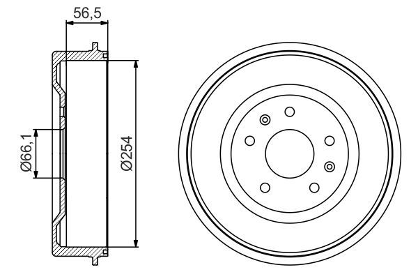 Kampana Arka Sağ veya Sol Land Rover Freelander 1 (LN)(09.2002->)  BOSCH 0 986 477 227
