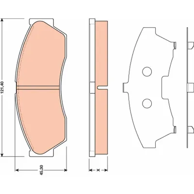 Fren Disk Balata Ön WALBURG WDB496