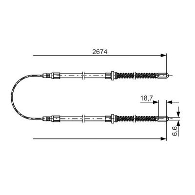 El Fren Teli Orta BOSCH 1 987 482 148