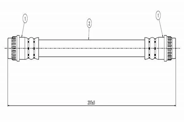 Fren Hortumu Arka Sağ veya Sol Renault Scenic II (06.2003->)  CAVO C800 317B
