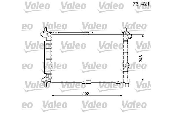 Su Radyatörü  Opel Astra F S.Wagon (1991->)  VALEO 731421