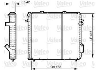 Su Radyatörü  VALEO 730502  6006000712