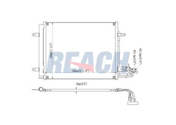 Klima Radyatörü  EUROREPAR 1610160080  1610160080 1T0820411A 1T0820411B 1T0820411C 1T0820411E 1TD820411B 1T0.820.411 A 1T0.820.411 B 1T0.820.411 C 1T0.820.411 E