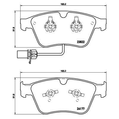 Fren Disk Balata Ön BREMBO P 05 003