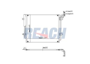 Klima Radyatörü  FEBI BILSTEIN 197613  7N0820411A 7N0820411B 7N0820411C 7N0 820 411 A 7N0 820 411 B 7N0 820 411 C