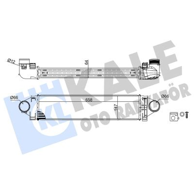 Turbo Radyatörü  Ford Focus 3/4/5 Kapı (CB4)(2008->)  ORİS IRO502065