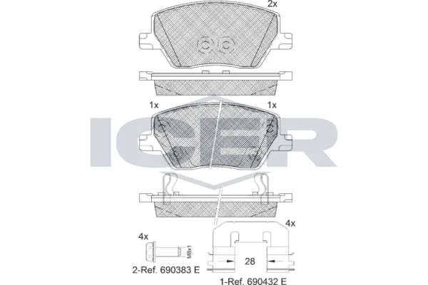 Fren Disk Balata Ön Fiat Egea (356) Sedan (2016->)  KALE BALATA 22397 192 05 ANS KD13