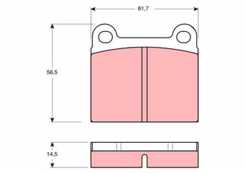 Fren Disk Balata Ön veya Arka TRW GDB656  1605710 1605712 1605726 90005268 90297407 90297409 90297460