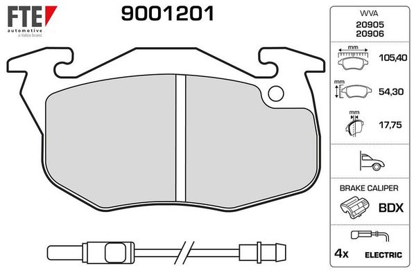 Fren Disk Balata Ön FTE 9001201