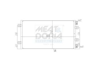 Klima Radyatörü  VALEO 817684  46799862 46788049 46745054