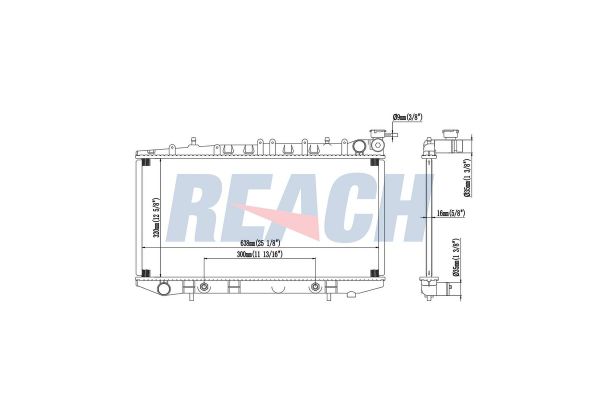 Su Radyatörü  Nissan Almera (N15)(07.1995->)  VEKA 16-3114