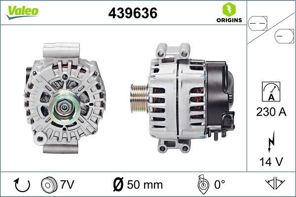 Alternatör  BMW 5 Serisi Gran Turismo (F07)(11.2009->)  VALEO 439636