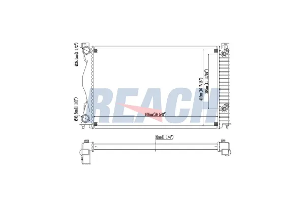 Su Radyatörü  Audi A6 Sedan (4FC)(10.2008->)  ORİS BFI590016
