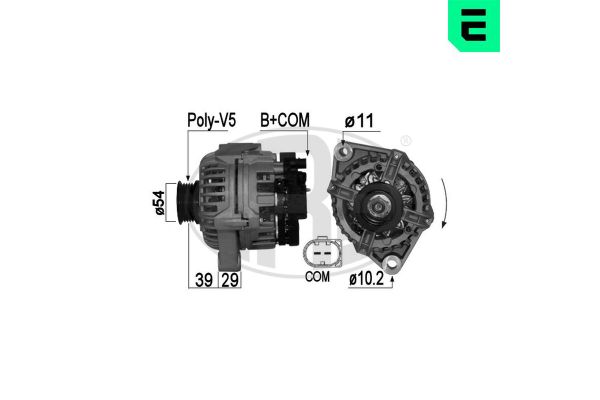 Alternatör  Smart Fortwo Cabrio (01.2007->)  ERA 209042A