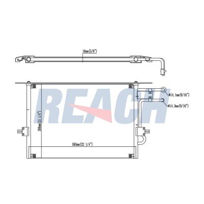 Klima Radyatörü  Ford Mondeo 4/5 Kapı - S.Wagon (FD)(1993->)  MADE IN TAIWAN 93BW19710AJ