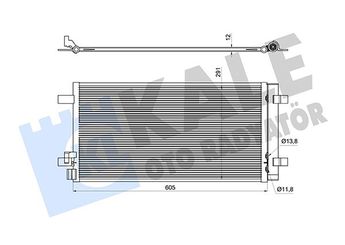 Klima Radyatörü  KALE 382570  2Q0816411A