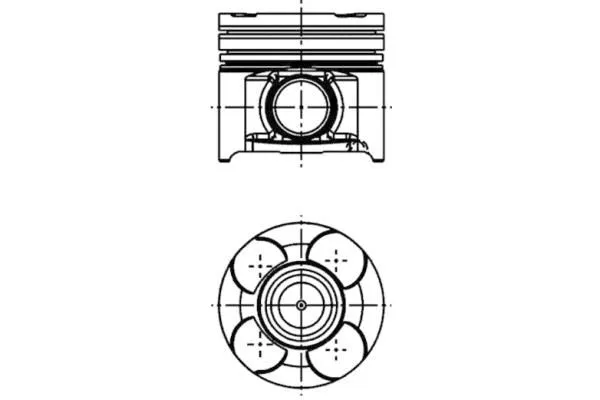 Piston (82.00MM-0.40)  Saab 9-5 4 Kapı (2001->)  MAHLE 101 60 1
