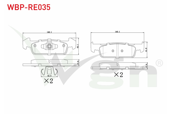 Fren Disk Balata Ön WGN WBP-RE035