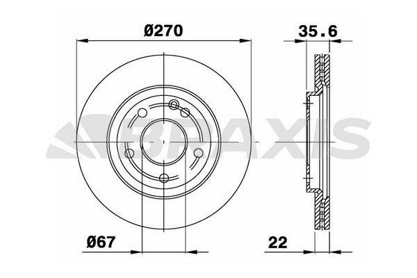 Fren Disk Ayna Ön Sağ ve Sol BRAXIS AE0511
