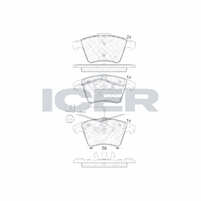 Fren Disk Balata Ön KALE BALATA 23746 201 05 ANS KD13