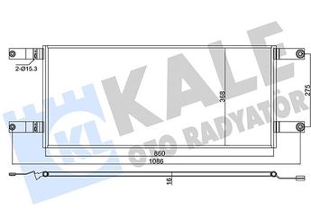 Klima Radyatörü  KALE 382550  2228315 2543257 2715918 941155 AC1034000S