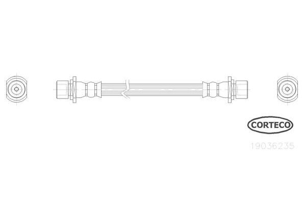 Fren Hortumu Arka Sağ veya Sol Daihatsu Sirion (M3...)(2005->2013)  CAVO C901 606A