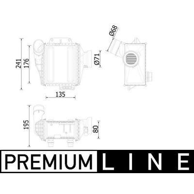 Turbo Radyatörü  Mercedes C -Serisi Coupe (BM 205)(12.2015->)  MAHLE CI 539 000P