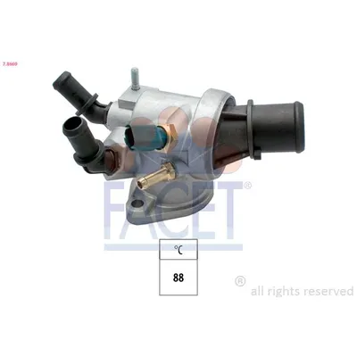 Termostat 88 °C  Opel Signum (2003->)  FACET 7.8669