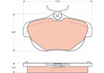 Fren Disk Balata Arka TRW GDB1664  GDB1664 425329 4253 29
