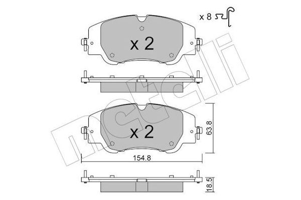 Fren Disk Balata Ön Citroen C4 X / Ë-C4 X (11.2022->)  AYD 60852B