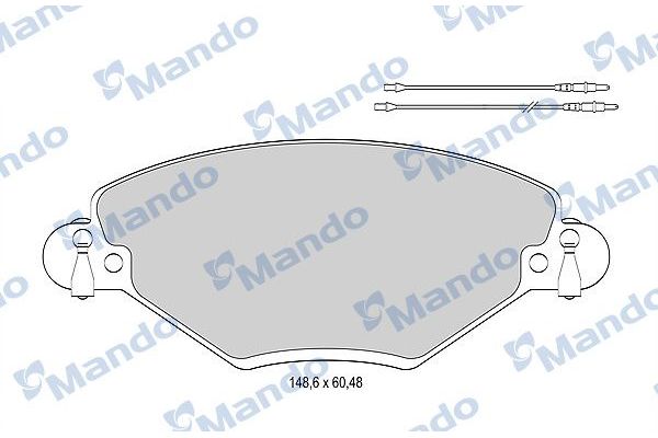 Fren Disk Balata Ön Citroen C5 5 Kapı (03.2001->)  MANDO MBF015461