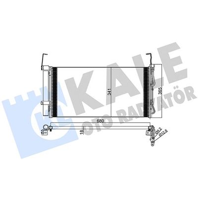 Klima Radyatörü  Hyundai Santa Fe (SM)(2001->)  KALE 386600