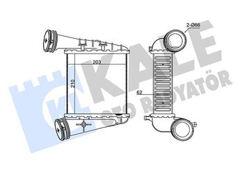 Turbo Radyatörü  KALE 344775  3B0145806 3B0.145.806