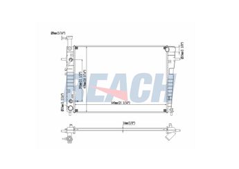 Su Radyatörü  RADISEN RR 67479  253102E800 253102E801 253102E821 253100Z850 25310-0Z850 253100Z870 25310-0Z870 25310-2E800 253102E820