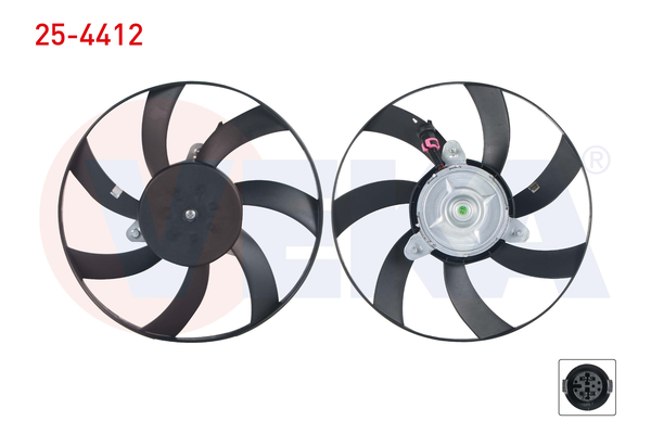 Radyatör Fan ve Motoru  Seat Cordoba 2/4 Kapı (6K2)(11.1993->)  VEKA 25-4412