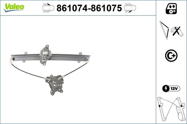 Cam Krikosu Ön Sol Mitsubishi Lancer 4 Kapı/ Station W. (CS0A/W)(2003->)  VALEO 861074